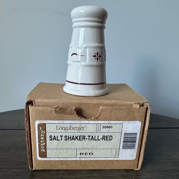 Longaberger Other - Longaberger Red and White Salt Shaker